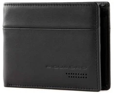 Piquadro, Urban, Leather Wallet, Coin Holder, PU1392UB00R-N, Juodas, For Men