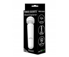 „Power Escorts“ lazdelės formos vibratorius „Explorer“ – „Chanti“ – 15 cm – „Baltas“