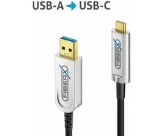 „PureLink FiberX“ serija – USB 3.1 šviesolaidinis kabelis – USB-A USB-C – hibridinis – 10 m
