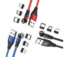 „Realpower“ USB laidas USB-A - USB-C + microUSB + „Lightning“ 1 m, daugiaspalvis (439647)