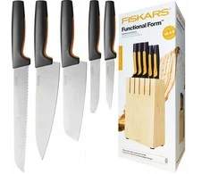Fiskars 5 PEILIŲ RINKINYS 1062927 MEDINIŲ BLOKŲ FF