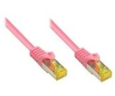 GoodConnections „Good Connections“ jungiamasis kabelis su 7 kat., S/FTP, 5 m, rausvai raudonas