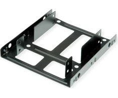 Roline ROLINE tvirtinimo adapteris, 3,5 colio rėmas 2x 2,5 HDD/SSD diskams, metalinis, juodas
