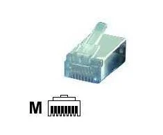 Roline užspaudžiamas kištukas RJ-45 10 vnt., STP Cat. 5e (12.01.1089)