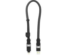 Rolling Square inCharge XL 6-in-1 kelių įkrovimo laidas 30 cm juodas