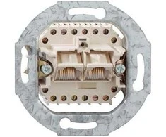 Rutenbeck RJ-45 elektros lizdas, baltas