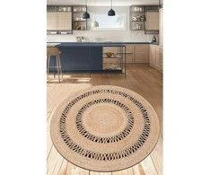 Sansibar Home Handgefertigter Teppich Margaretta in Juodas/Braun