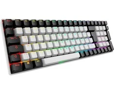 Sharkoon SKILLER SGK50 S2, Gaming-klaviatūra - baltas, DE-išdėstymas, Gateron Raudona