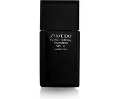 „Shiseido Perfect Refining“ drėkinamasis skystas makiažo pagrindas D10 Golden Brown SPF 15, 30 ml