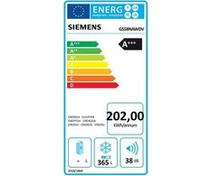 Šaldiklis Siemens GS58NAWDV noFrost Stand-Gefrierschrank baltas
