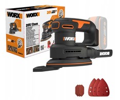 Trikampis šlifuoklis Worx WX822.9; 20 V (be akumuliatoriaus ir pakrovėjo)