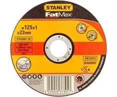 Stanley nerūdijančio plieno pjovimo diskas 125 x 22,2 mm, storis 1,0 mm (STA32607-QZ)