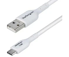 „StarTech“ 3M USB-A į USB-C kabelis, baltas / įkroviklio laidas, USB 2.0 duomenų perdavimas