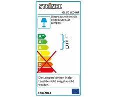 Steinel Sodo lempa 9.5W GL 80 LED iHF sidabrinė