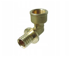 Tece Pereinamasis kelio 90 ° 20mm x 1 / 2 "žalvaris (708020)