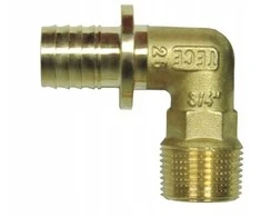 Tece Nypel perėjimo kampas GZ 25x3 / 4 "žalvaris - 707525