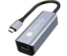 Karta jungiama į tinklą Techly Techly USB 3.1 Typ C auf RJ45 Adapteris