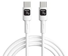 Laidas USB Techly USB-C - USB-C 1 m baltas (ICOC-MUSB20-C60W1)