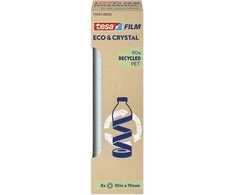 Tesa tesafilm® Eco* &amp; Crystal, 10m x 19mm, 8-pack
