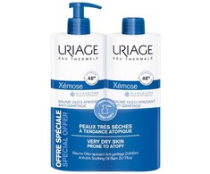 Uriage XEMOSE kūno kremas nuo niežulio sausai, į atopinę egzemą linkusiai odai, 2 x 500 ml pakuotė