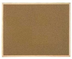 Kamštinė lenta BI-OFFICE BUDGET 40x30, pušies rėmas