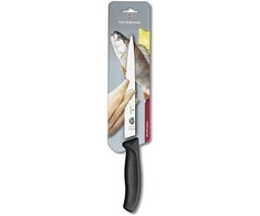 Victorinox peilis do filetowania 20 cm juoda blister