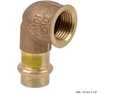 Viega Kelio 90 ° HNBR 15 x 3 / 4 "(345 839)