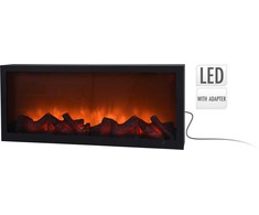 Home Styling Collection Elektrinis židinys LED 57x25 cm juodas