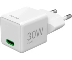 Hama supermini 30W GaN PD/QC 1x USB-C balta