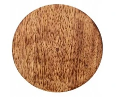 Excellent Houseware Wooden lid with seal, 6 cm, 3 pcs