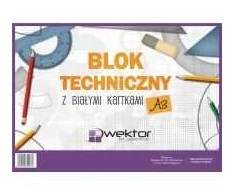 Wektor Brėžimo blokas A3 / 10K balta (10vnt)