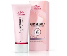 Wella Professionals Shinefinity Zero Lift Glaze plaukų dažai, atspalvis: 010/6 Lavender Flash, 60 ml