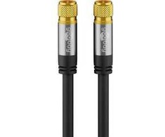 Wentronic Kabelis Goobay Antenowy (F) 1m juoda (JAB-4400766)
