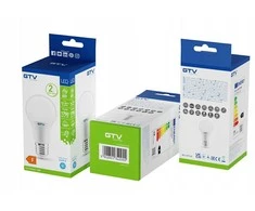 GTV LED lemputė, A65, 6400K, E27, 18W, 1700lm, AC175-265V/ 50-60Hz, RA>80, 180°, 157mA