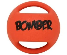 Happy Dog Durafoam Bomber Mini žaislas, 11 cm, oranžinis