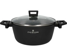 ZWIEGER FORTE PUODAS 3 L SU DANGIU 20 CM Juodas INDUKCINIS ALUMINIUMAS