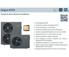Aukštatemperatūrinis Šilumos Siublys Monoblokas Innovita Grigna R290 20T vienos fazės