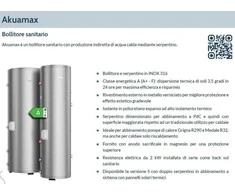 Vandens šildytuvas Innovita Akuamax 500 2K Solar Nerūdyjančio plieno su 2 kW el šildytuvu