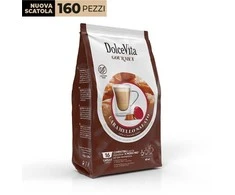 Dolce Vita Caramel Salato — sūdyto karamelės cappuccino kavos kapsulės 16vnt. (tinka Lavazza A Modo Mio* sistemai)