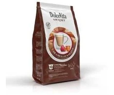 Dolce Vita Caramel Salato — sūdyto karamelės cappuccino kavos kapsulės 10vnt. (tinka Nespresso* sistemai)