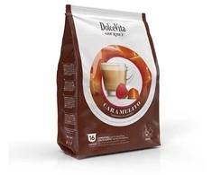 Dolce Vita Caramelito — karamelės cappuccino kavos kapsulės 16vnt. (tinka Dolce Gusto* sistemai)