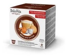 Dolce Vita Biscottino — sausainių cappuccino kavos kapsulės 80 vnt. (tinka Nespresso* sistemai)