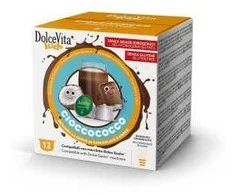 Dolce Vita Cioccococco — šokolado ir kokosų gėrimo kapsulės 72 vnt. (tinka Dolce Gusto* sistemai)