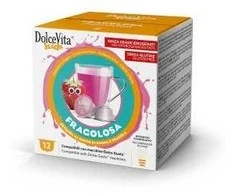 Dolce Vita Fragolosa — braškių sūrio pyrago skonio kapsulės 72 vnt. (tinka Dolce Gusto* sistemai)