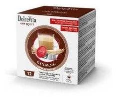 Dolce Vita Ginseng — ženšenio cappuccino kavos kapsulės 96 vnt. (tinka Lavazza A Modo Mio* sistemai)