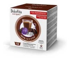 Dolce Vita Mokaccino — kakavos-kavos kapsulės 96 vnt. (tinka Lavazza A Modo Mio* sistemai)