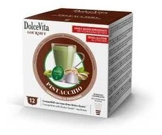 Dolce Vita Pistacchio — pistacijų cappuccino kavos kapsulės 72 vnt. (tinka Dolce Gusto* sistemai)