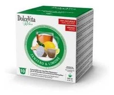 Dolce Vita Zenzero &amp; Limone — imbiero ir citrinos arbatos kapsulės 80 vnt. (tinka Nespresso* sistemai)