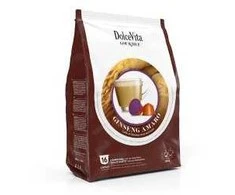Dolce Vita Ginseng Amaro — kartaus ženšenio cappuccino kavos kapsulės 16vnt. (be cukraus) (tinka Dolce Gusto* sistemai)