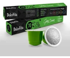 Dolce Vita Gran Crema — kreminės tekstūros kavos kapsulės 10vnt. (70% Arabica) (tinka Nespresso* sistemai)